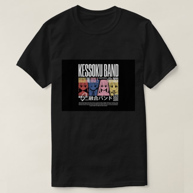 T-shirt Kessoku Band - Bocchi The Rock (Design devant)