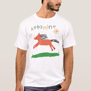 T-shirt Ketamine Horse Urgence Tee Drôle