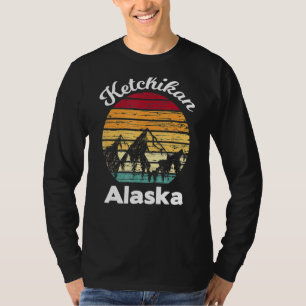 T-shirt Ketchikan Alaska Mountain Scenery Retro Vintage 1