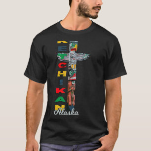 T-shirt Ketchikan Alaska Totem Pole Souvenir autochtone Ke