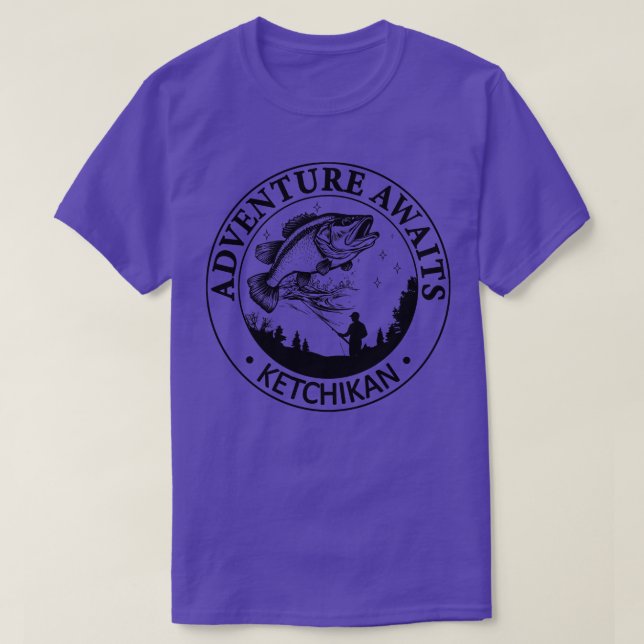 T-shirt Ketchikan Alaska USA Adventure Await (Design devant)