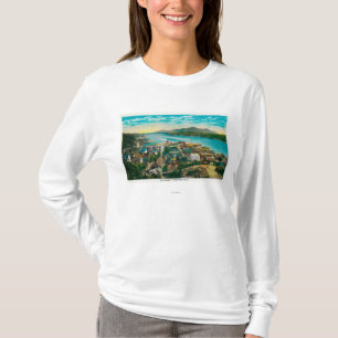 T-shirt Ketchikan, vue de ville de l'Alaska - la première