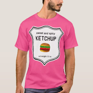 T-shirt KETCHUP avec hamburger Costume d'Halloween