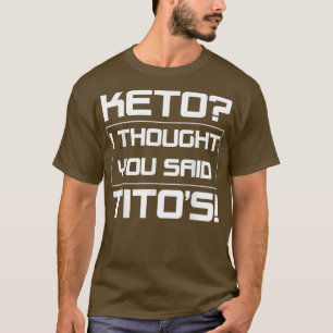 T-shirt Keto Boisson Déclaration Ketones Dietici végétarie