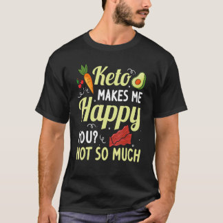 T-shirt Keto Idées Diet Hommes Femmes Ketones Bacon en san