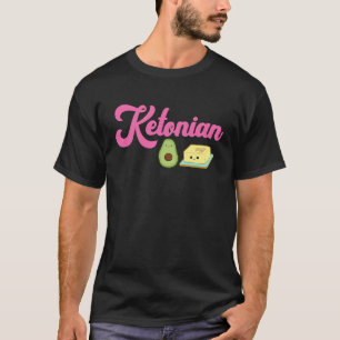 T-shirt Ketonian Keto Ketogénique Haute graisses Diet Avoc