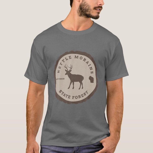 T-shirt Kettle Moraine State Forest Wisconsin WI Outdoors (Devant)