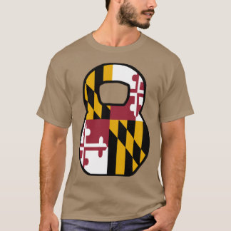 T-shirt Kettlebell Drapeau du Maryland