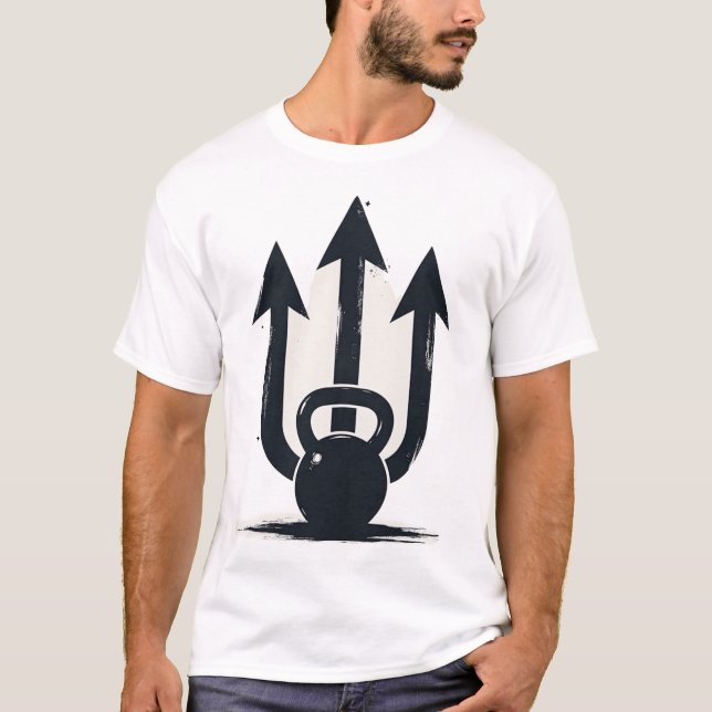 T-shirt Kettlebell Trident | Triple Arrow Strength & Power (Devant)