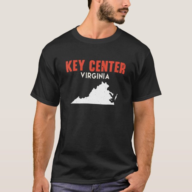 T-shirt Key Center Washington USA State America Travel Was (Devant)