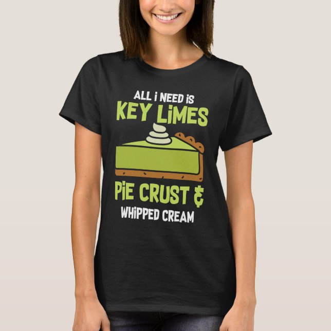 T-shirt Key Limes Pie Crust and Whipped Cream (Devant)