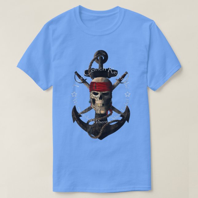 T-shirt Key West Conch Republic We Seceded Where Others Fa (Design devant)