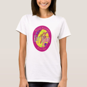 T-shirt Key West Florida Beach Paradise Feuille de palme t