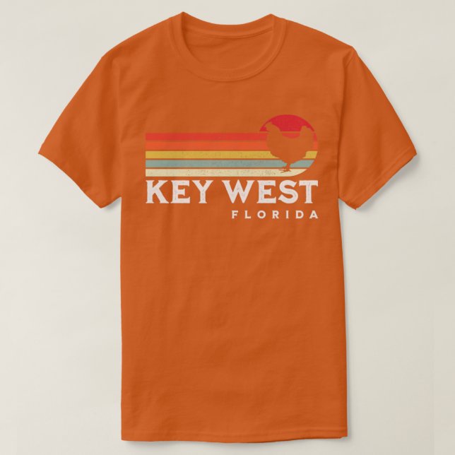 T-shirt Key West Florida Chicken Lover Souvenir cadeau (Design devant)