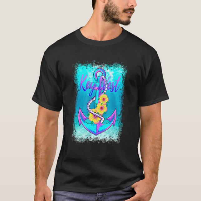 T-shirt Key West Florida Keys Bateau Voile Nautical Anc (Devant)