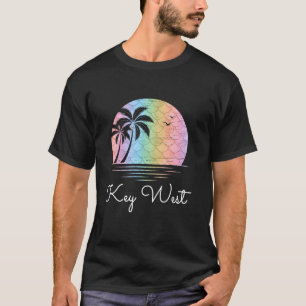 T-shirt Key West Florida Plage Vacances Mermaid Famille Ma
