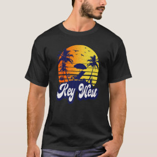 T-shirt Key West Florida Sunset Beach Retro Premium
