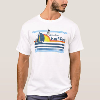 T-shirt Key West - Plage Retro Les années 70 80S Island Ba