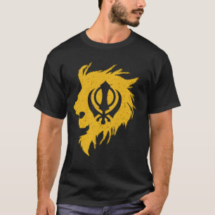 T-shirt Khanda lion kaur - punjabi - don sikhisme sikh