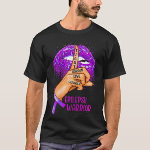 T-shirt Ki Support Epilepsie Sensibilisation Costume Lèvre