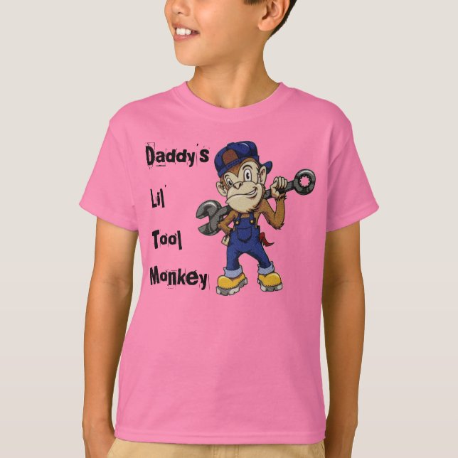 T-shirt Kian est le singe de l'outil Lil de papa (Devant)