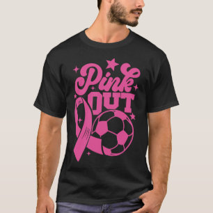 T-shirt Kick Pink pour un remède Soccer Cancer du sein Ros