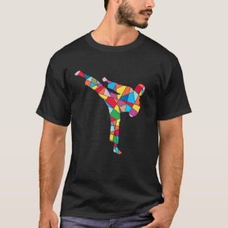 T-shirt Kick Taekwondo Classique Arts Martiaux Enfants Hom
