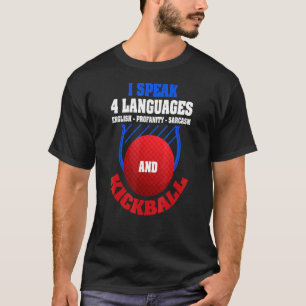 T-shirt Kickball Spor Joke Kickball Quote Player