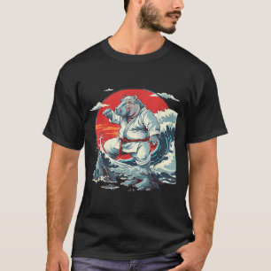 T-shirt Kickboxing Hippo Arts martiaux Karaté Jiu-Jitsu MM