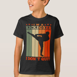 T-shirt Kickboxing Je suis un kickboxeur je n'abandonne pa