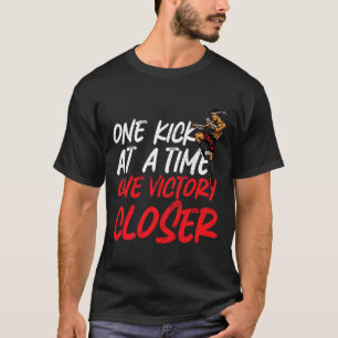 T-shirt Kickboxing Kickboxer Un Coup De Pied À La Fois Un
