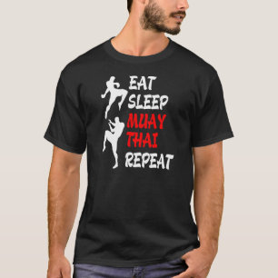 T-shirt Kickboxing Thai Boxing Mange Sleep Muay Thai