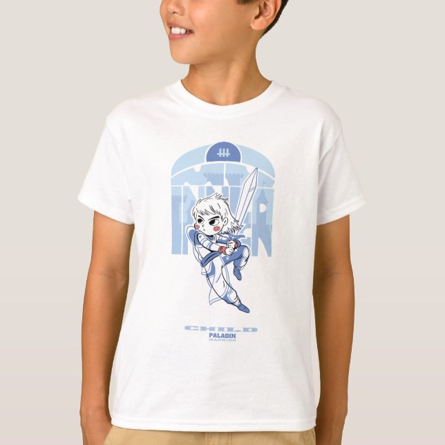 T-shirt Kid With Sword Combat (Devant)
