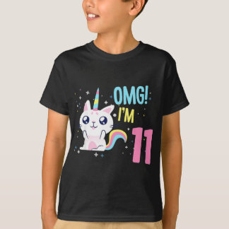 T-shirt Kids 11 Year Old Girl Birthday