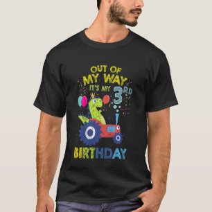 T-shirt Kids 3rd Birthday Boy 3 Year Old Farm Truck Tracto