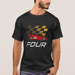 T-shirt Kids 4th Birthday Race Car Shirt Venin I Funny Fou