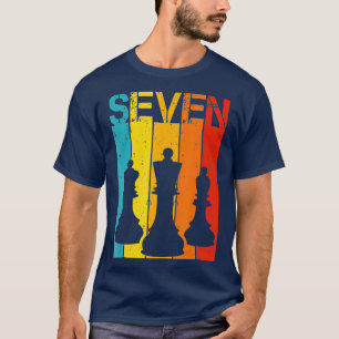 T-shirt Kids 7 Year Old Chess Player Birthday Boy Girl 7th