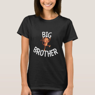 T-shirt Kids Big Brother Monkey Animal Best Bro Ever World