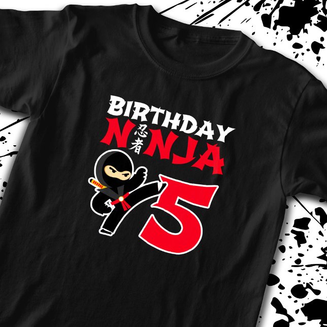 T-shirt Kids Birthday Ninja (Créateur téléchargé)