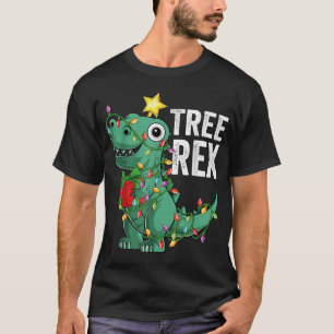 T-shirt Kids Christmas Dinosaur Tree Rex Pajamas Toddler B