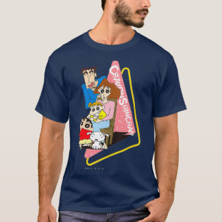 T-shirt Kids Crayon Shinchan tous les membres du Nohara
