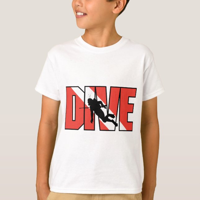 T-shirt Kids de lecteur SCUBA (Devant)