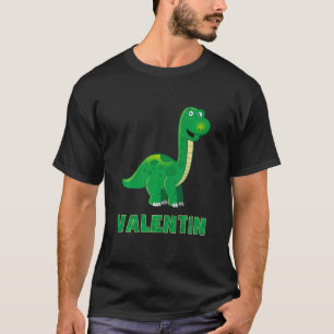 T-shirt Kids Dino dinosaure nom valentine