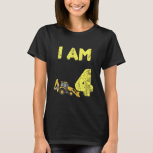 T-shirt Kids Family Construction Truck Excavateur Birthday