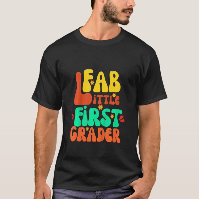 T-shirt Kids First Grader First Day Of School Retro (Devant)