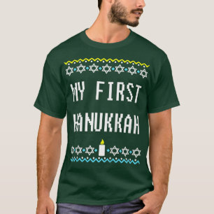 T-shirt Kids First Hannukkah For Kids Chanukah Costume B