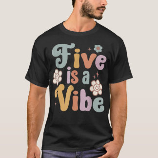 T-shirt Kids Five est une Vibe Super 5e anniversaire Flo S
