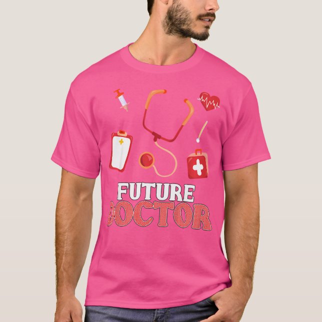 T-shirt Kids Future Doctor - Aspiration Pour Les Garçons E (Devant)