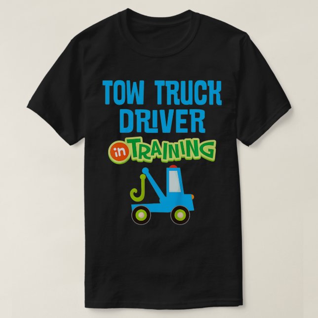 T-shirt Kids Future Tow Truck Driver en formation (Design devant)