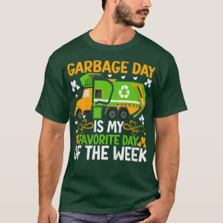 T-shirt Kids Garbage Day Garbage Truck Costume For Boys To